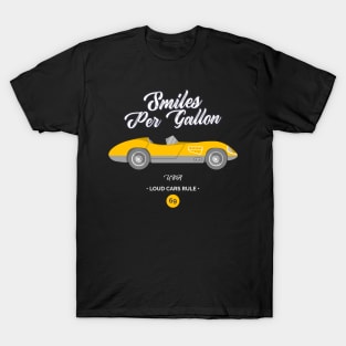 Smiles Per Gallon Car T-Shirt